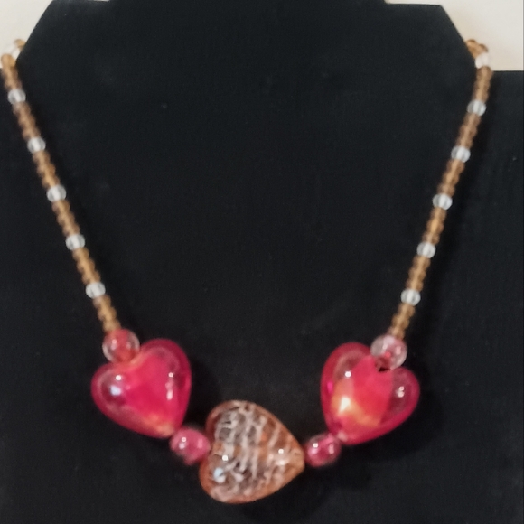 NEW Glass Lampwork Bead Necklace - Picture 7 of 10